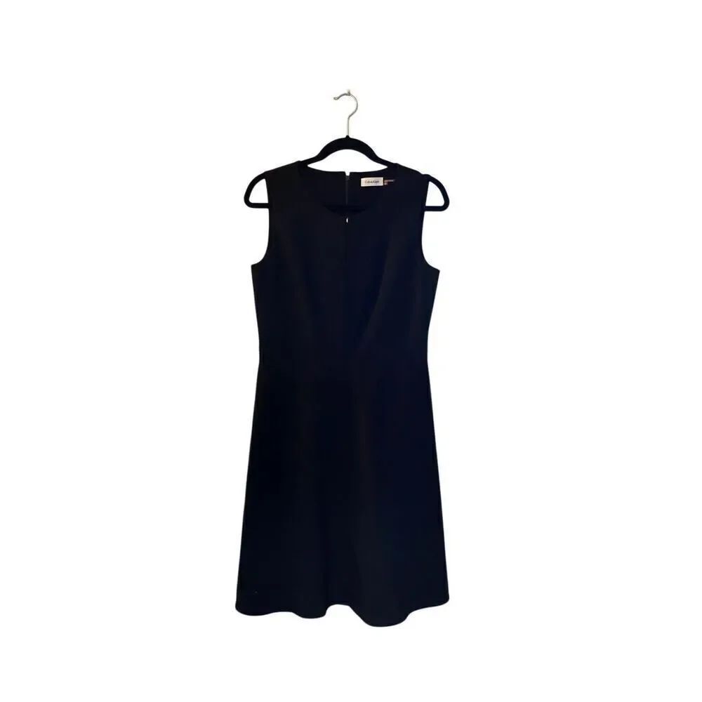 Calvin Klein women’s black sleeveless sheath dress size 10